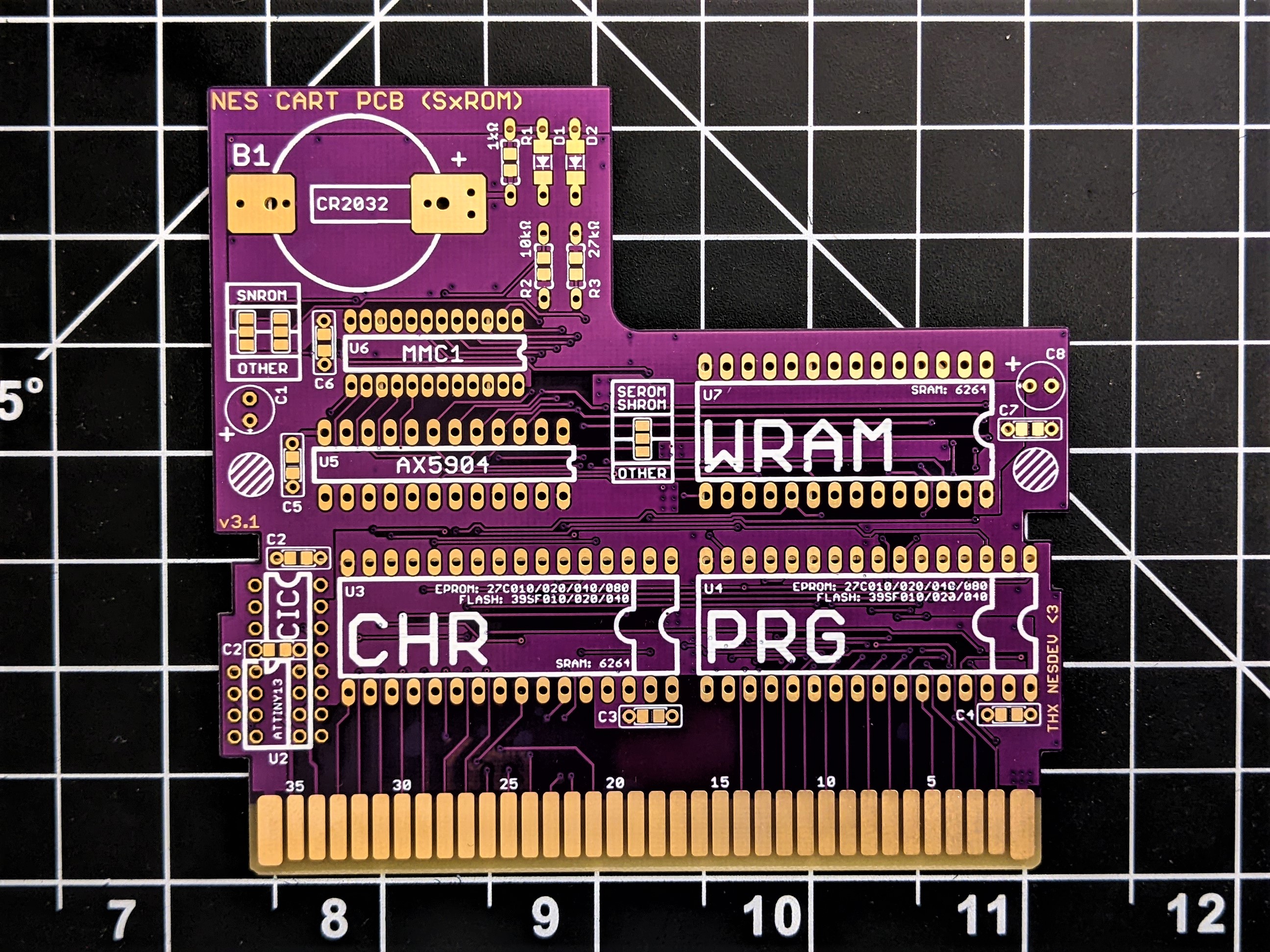 NES Reproduction Board Guide – MMC1 | Mouse Bite Labs